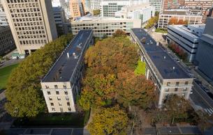 Aerial view of 62-64 (Photo by Christopher Harting)