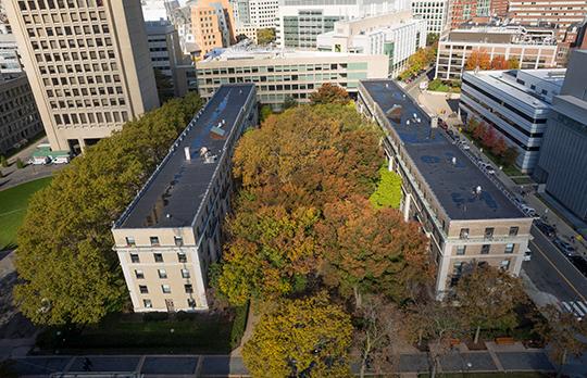 Aerial view of 62-64 (Photo by Christopher Harting)