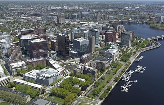 Aerial view of Kendall Square