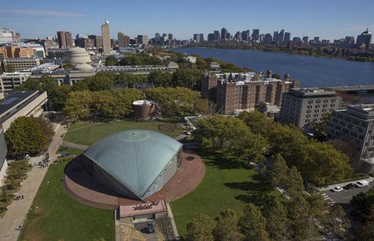 Kresge Auditorium aerial view