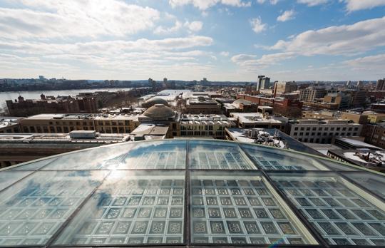 View from MIT Dome with restored oculus