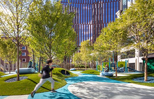 E37 Graduate Tower playground (Photo: J. Horner)